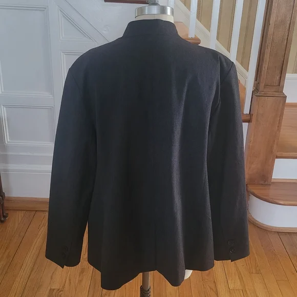 OLD NAVY Blazer Jacket Women's Grey Size XL Petite - Picture 2 of 8